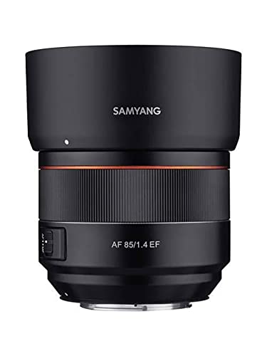 Samyang 85 mm F1.4 High Speed Autofokus-Objektiv für Canon EF Mount, schwarz (SYIO85AF-C) von SAMYANG