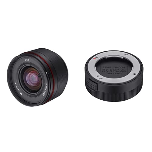 Samyang AF 12mm F2,0 Fuji X Objektiv + Samyang Lens Station für AF Fuji X Objektive - Autofokus Ultra Weitwinkel Festbrennweite für Fujifilm X-Mount APS-C von SAMYANG