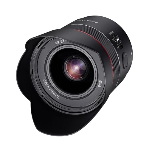 Samyang AF 24mm F1.8 Sony FE Tiny but Landscape Master - Autofokus Vollformat und APS-C Weitwinkel Festbrennweite Objektiv für Sony E, FE, E-Mount für Sony Alpha A9 A7 A7C A7C II A7C R A6000 A5000 von SAMYANG