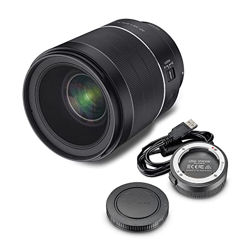 Samyang AF 35mm F1,4 II FE für Sony E + Samyang Lens Station – Autofokus Vollformat & APS-C Weitwinkel Objektiv Festbrennweite spiegellose Sony E Mount Kameras + Docking-Station für System Update von SAMYANG