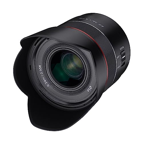 Samyang AF 35mm F1,8 FE für Sony E-Mount Vollformat & APS-C, ultra leichtes Weitwinkelobjektiv mit 63,6° Bildwinkel & schnellem Autofokus, Festbrennweite für Sony Alpha A7 III A7C A7C II A7C R Samyang AF 35mm F1,8 FE für Sony E-Mount Vollformat & APS-C, ultra leichtes Weitwinkelobjektiv mit 63,6° Bildwinkel & schnellem Autofokus, Festbrennweite für Sony Alpha A7 III A7C A7C II A7C R von SAMYANG