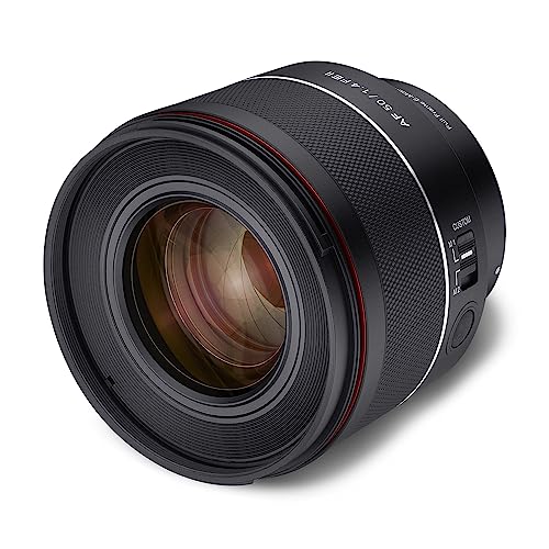 Samyang AF 50mm F1,4 II FE für Sony E - Standard Autofokus Objektiv für spiegellose Systemkameras von Sony, für Vollformat und APS-C Sensoren, Ideal für Detailaufnahmen von SAMYANG