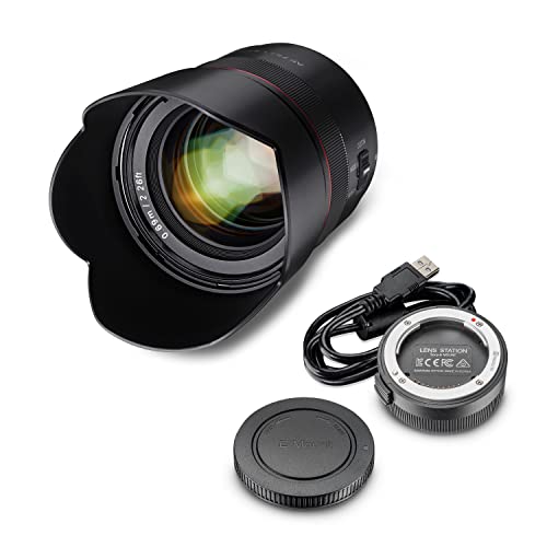 Samyang AF 75mm F1,8 FE + Lens-Station für Sony E Portrait-Objektiv für Vollformat & APS-C I 32,9° Bildwinkel & schnellem Autofokus I Festbrennweite für Sony A7C, A7 III, A6100 u.a. Samyang AF 75mm F1,8 FE + Lens-Station für Sony E Portrait-Objektiv für Vollformat & APS-C I 32,9° Bildwinkel & schnellem Autofokus I Festbrennweite für Sony A7C, A7 III, A6100 u.a. von SAMYANG