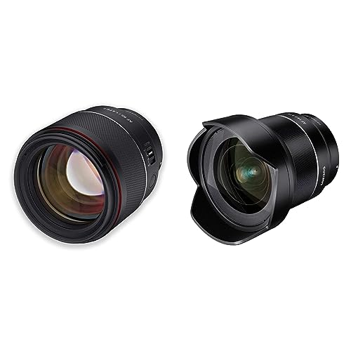 Samyang AF 85mm F1,4 II FE für Sony E – Autofokus Vollformat & APS-C Portait Festbrennweite & AF 14mm F2,8 Sony FE - Autofokus Ultra Weitwinkel Objektiv Samyang AF 85mm F1,4 II FE für Sony E – Autofokus Vollformat & APS-C Portait Festbrennweite & AF 14mm F2,8 Sony FE - Autofokus Ultra Weitwinkel Objektiv von SAMYANG