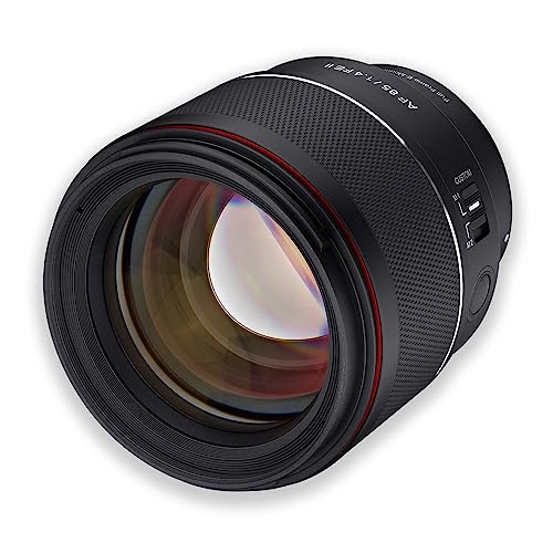 Samyang AF 85mm F1,4 II FE kompatibel mit Sony E – Autofokus Vollformat & APS-C Portait Festbrennweite für spiegellose Systemkameras Alu Gehäuse Wetterschutz Objektiv von SAMYANG