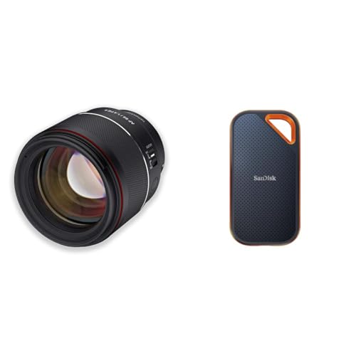 Samyang AF 85mm F1 & SanDisk Extreme PRO Portable SSD externe SSD 1 TB (externe Festplatte mit SSD Technologie 2 von SAMYANG