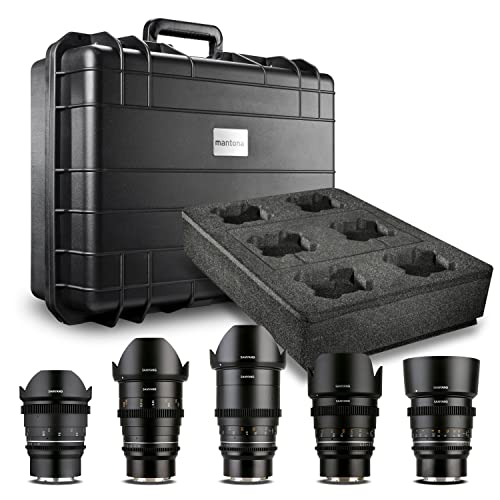 Samyang MF 14mm/24mm/35mm/50mm/85mm MK2 VDSLR Videoobjektive Kofferset für Sony E von SAMYANG