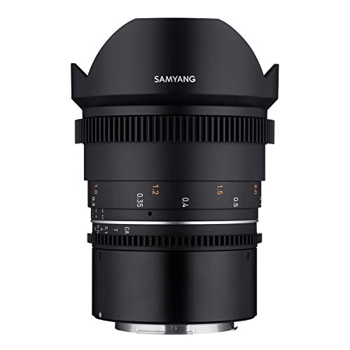 Samyang MF 14mm T3,1 VDSLR MK2 Canon RF – lichtstarkes T3,1 Ultraweitwinkel Cine- und Video Objektiv für Canon RF Mount, 14 mm Festbrennweite, Follow Focus Zahnkränze Vollformat und APS-C 8K Auflösung von SAMYANG