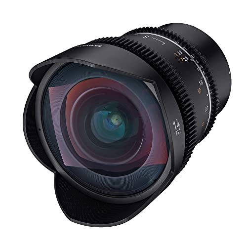 Samyang MF 14mm T3,1 VDSLR MK2 Sony E – lichtstarkes T3,1 Ultraweitwinkel Cine- und Video Objektiv für Sony E Mount, 14 mm Festbrennweite, Follow Focus Zahnkränze Vollformat und APS-C 8K Auflösung von SAMYANG