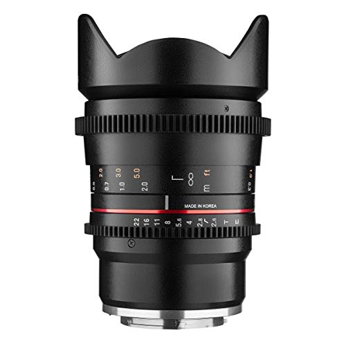 Samyang MF 16mm T2.6 Video DSLR Sony E - manuelles Video Objektiv mit 16mm Festbrennweite für Vollformat oder APS-C Kameras mit Sony E-Mount, ideal für Architektur und Landschaften Samyang MF 16mm T2.6 Video DSLR Sony E - manuelles Video Objektiv mit 16mm Festbrennweite für Vollformat oder APS-C Kameras mit Sony E-Mount, ideal für Architektur und Landschaften von SAMYANG