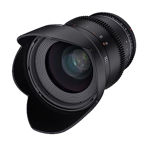 Samyang MF 35mm T1,5 VDSLR MK2 Canon EF–lichtstarkes T1,5 Weitwinkel Cine- und Video Objektiv für Canon EF Mount, 35 mm Festbrennweite, Follow Focus Zahnkränze Vollformat und APS-C, 8K Auflösung von SAMYANG