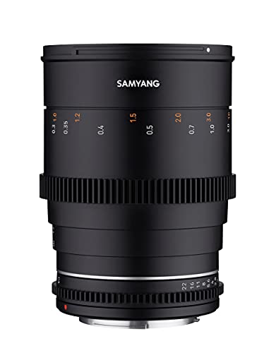 Samyang MF 35mm T1,5 VDSLR MK2 Canon RF – lichtstarkes T1,5 Weitwinkel Cine- und Video Objektiv für Canon RF Mount, 35 mm Festbrennweite, Follow Focus Zahnkränze Vollformat und APS-C, 8K Auflösung von SAMYANG