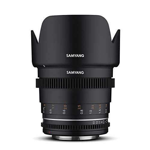 Samyang MF 50mm T1,5 VDSLR MK2 Canon EF – lichtstarkes T1,5 Normal Cine- und Video Objektiv für Canon EF Mount, 50 mm Festbrennweite, Follow Focus Zahnkränze Vollformat und APS-C, 8K Auflösung von SAMYANG
