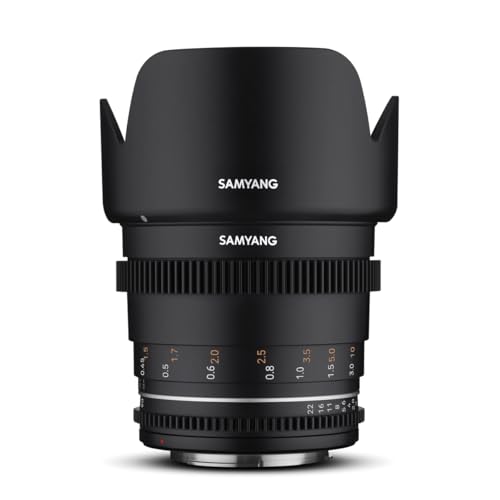 Samyang MF 50mm T1,5 VDSLR MK2 Canon RF – lichtstarkes T1,5 Normal Cine- und Video Objektiv für Canon RF Mount, 50 mm Festbrennweite, Follow Focus Zahnkränze Vollformat und APS-C, 8K Auflösung von SAMYANG