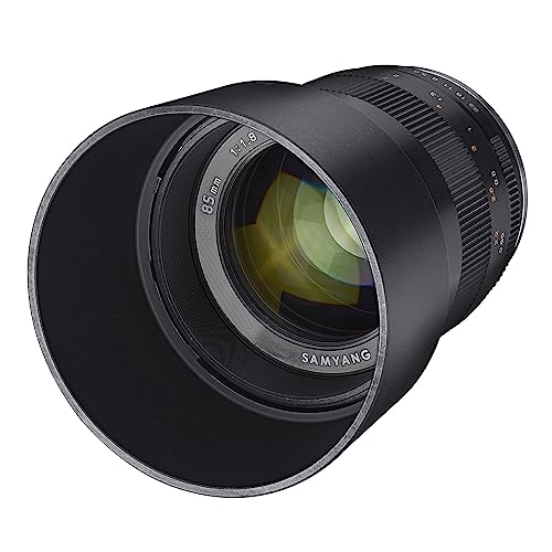 Samyang MF 85mm F1.8 ED UMC CS Canon EF-M - manuelles Objektiv mit 85 mm Festbrennweite für spiegellose Canon APS-C Kameras mit EF-M Anschluss, 62mm Filtergewinde, für EOS-M Serie, ideal für Portrait von SAMYANG