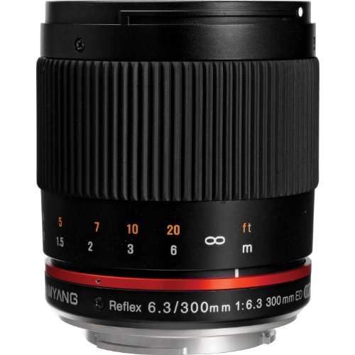 Samyang SY300M-E-BK 300mm F6.3 Mirror Lens for Sony NEX Mirrorless Interchangeable Lens Cameras - E-Mount Samyang SY300M-E-BK 300mm F6.3 Mirror Lens for Sony NEX Mirrorless Interchangeable Lens Cameras - E-Mount von SAMYANG