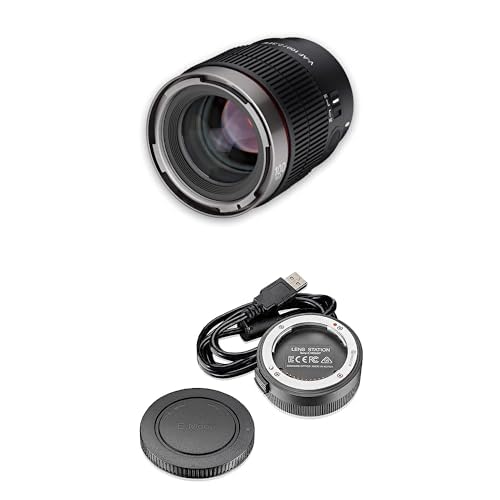 Samyang V-AF 100mm T2,3 FE für Sony E + Lens Station, Videoobjektiv, Auto Fokus Objektiv, Cine Lens 8K Unterstützung, Custom Switch und Button von SAMYANG