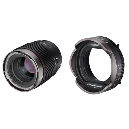 Samyang V-AF 100mm T2,3 FE für Sony E + MF-Adapter, Videoobjektiv, Auto Fokus Objektiv, Cine Lens 8K Unterstützung, Custom Switch und Button von SAMYANG