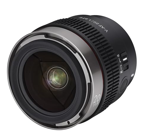Samyang V-AF 20 mm T1.9 Cine AF Weitwinkelobjektiv für Sony E Samyang V-AF 20 mm T1.9 Cine AF Weitwinkelobjektiv für Sony E von SAMYANG