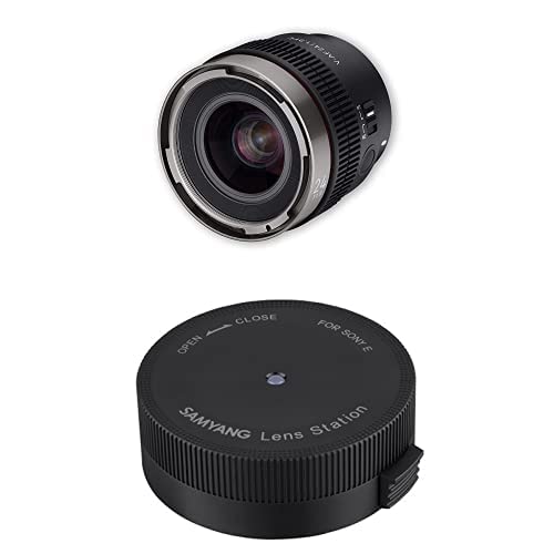 Samyang V-AF 24mm T1,9 FE für Sony E + Lens Station, Videoobjektiv, Auto Fokus Objektiv, Cine Lens 8K Unterstützung, Anamorphic kompatibel von SAMYANG