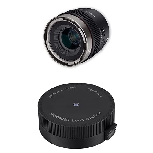 Samyang V-AF 35mm T1,9 FE für Sony E + Lens Station, Videoobjektiv, Auto Fokus Objektiv, Cine Lens 8K Unterstützung, Anamorphic kompatibel von SAMYANG