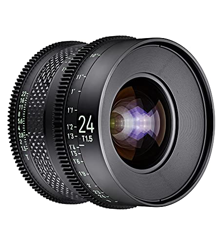 XEEN CF Cinema 24mm T1,5 Canon EF Vollformat – professionelles Cine-Objektiv – Carbon Linsenzylinder – extrem kompakt von SAMYANG