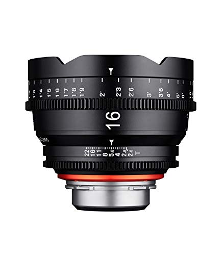XEEN Cinema 16mm T2,6 PL Vollformat Objektiv MF Cine Video Lens für hohe Auflösungen mit Follow Focus Zahnkränze von SAMYANG