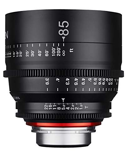 XEEN Cinema 85mm T1,5 MFT Vollformat Objektiv MF Cine Video Lens für hohe Auflösungen mit Follow Focus Zahnkränze von SAMYANG