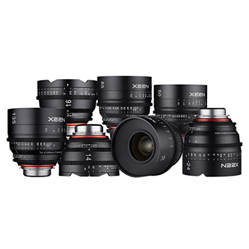 XEEN Cinema 85mm T1,5 Nikon F Vollformat Objektiv MF Cine Video Lens für hohe Auflösungen mit Follow Focus Zahnkränze von SAMYANG