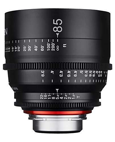 XEEN Cinema 85mm T1,5 PL Vollformat Objektiv MF Cine Video Lens für hohe Auflösungen mit Follow Focus Zahnkränze von SAMYANG