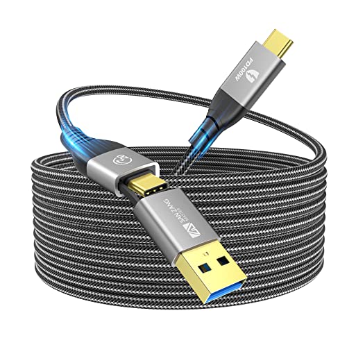 100 W USB C auf USB C Kabel,20 Gbps USB 3.2 Gen2X2 Datenkabel,USB C Kabel 2-in-1,Unterstützung 4K@60Hz Video, Typ-C-Kabel,usb typ c ladekabel für ps5,Laptop,Mobiltelefon,Hubs,Docking Stations(2m) von SAN ZANG MASTER