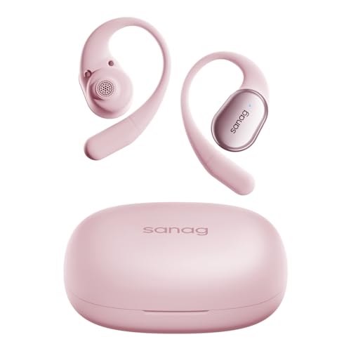 SANAG C16S Sport-Kopfhörer, Bluetooth 5.4, 500 mAh, 56 Stunden, kabellose Kopfhörer mit HiFi Stereo, kabellose Bluetooth-Kopfhörer mit IPX4, wasserdicht für Männer, Frauen - Pink SANAG C16S Sport-Kopfhörer, Bluetooth 5.4, 500 mAh, 56 Stunden, kabellose Kopfhörer mit HiFi Stereo, kabellose Bluetooth-Kopfhörer mit IPX4, wasserdicht für Männer, Frauen - Pink von SANAG
