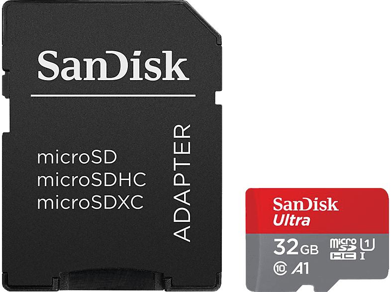 SANDISK 186500, Micro-SDHC Micro Speicherkarte, 32 GB, 120 MB/s SANDISK 186500, Micro-SDHC Micro Speicherkarte, 32 GB, 120 MB/s von SANDISK