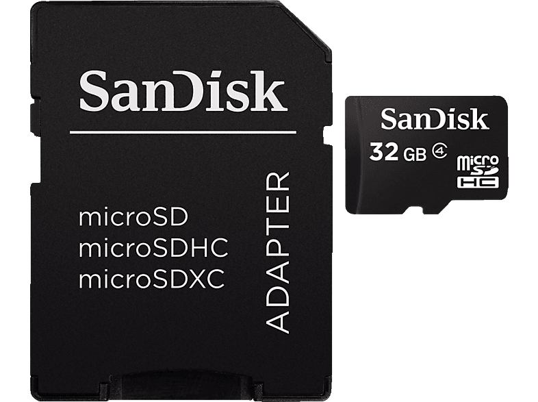 SANDISK Class 4, Micro-SDHC Speicherkarte, 32 GB von SANDISK