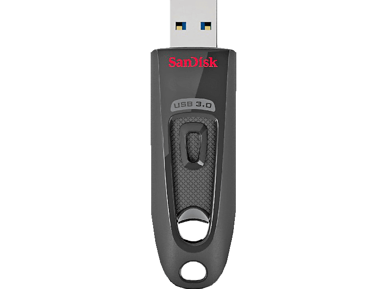 SANDISK Cruzer Ultra USB-Stick, 64 GB, 100 MB/s, Schwarz von SANDISK