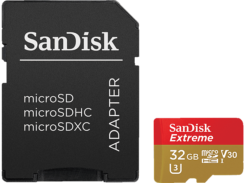 SANDISK Extreme®, Micro-SDHC Speicherkarte, 32 GB, 100 MB/s von SANDISK