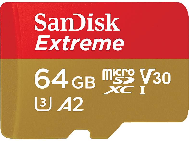 SANDISK Extreme® UHS-I, Micro-SDXC Speicherkarte, 64 GB, 170 MB/s von SANDISK