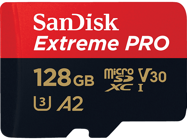 SANDISK Extreme PRO® UHS-I, Micro-SDXC Speicherkarte, 128 GB, 200 MB/s von SANDISK