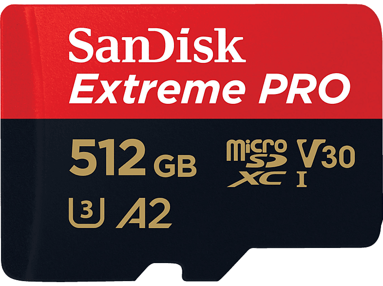 SANDISK Extreme PRO® UHS-I, Micro-SDXC Speicherkarte, 512 GB, 200 MB/s von SANDISK