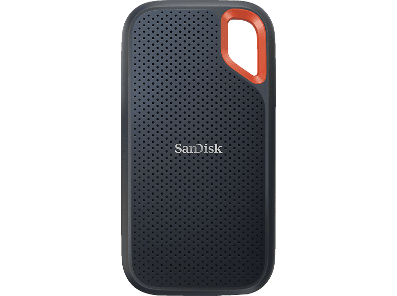 SANDISK Extreme Portable V2 Festplatte, 2 TB SSD, extern, Grau/Orange von SANDISK