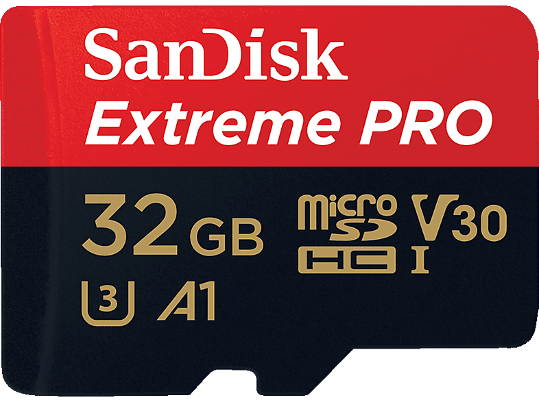 SANDISK Extreme Pro, Micro-SDHC Speicherkarte, 32 GB, 100 MB/s von SANDISK