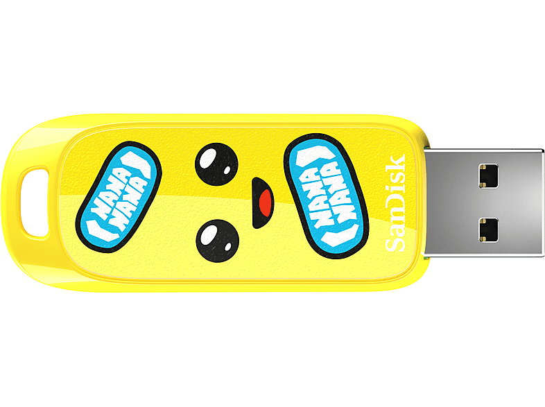 SANDISK Fortnite® Peely Edition USB Stick, 64 GB, 130 MB/s, Gelb von SANDISK