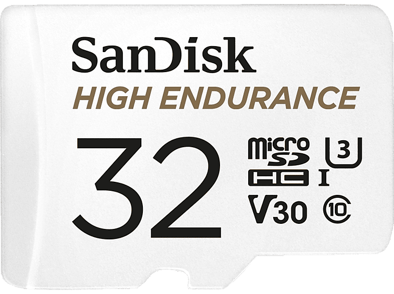 SANDISK High Endurance, Micro-SDHC Speicherkarte, 32 GB, 100 MB/s von SANDISK