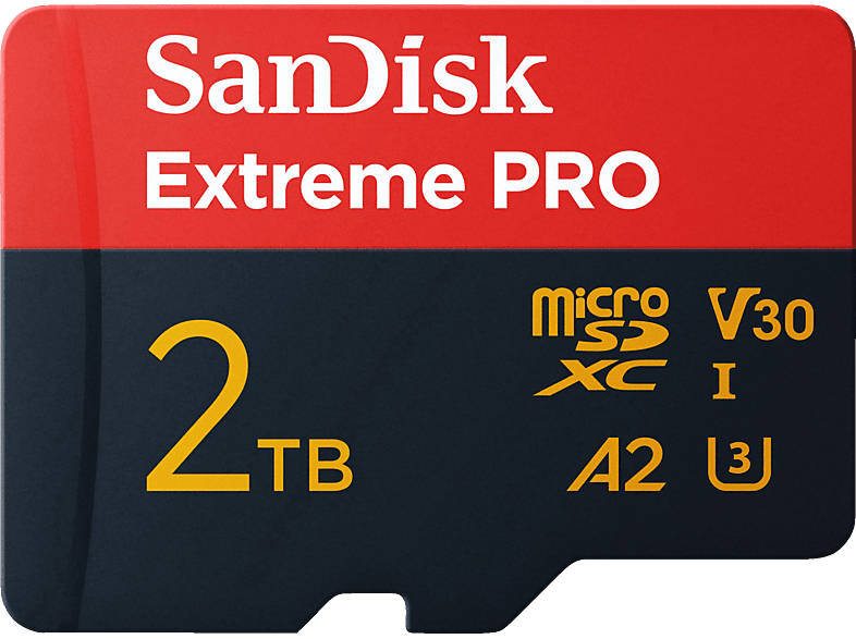 SANDISK Extreme PRO® UHS-I (inkl. Adapter), Micro-SDXC Speicherkarte, 2 TB SANDISK Extreme PRO® UHS-I (inkl. Adapter), Micro-SDXC Speicherkarte, 2 TB von SANDISK