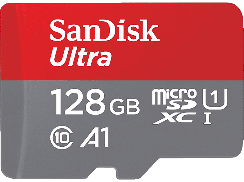 SANDISK Ultra, Micro-SDXC Flash-Speicherkarte, 128 GB, 140 MB/s von SANDISK