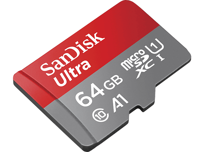 SANDISK Ultra, Micro-SDXC Flash-Speicherkarte, 64 GB, 140 MB/s von SANDISK