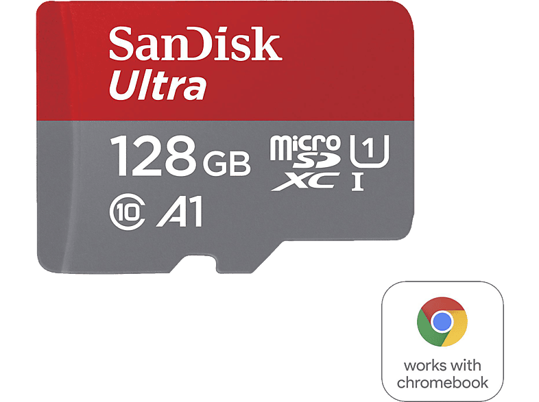 SANDISK Ultra für Chromebooks, Micro-SDXC Speicherkarte, 128 GB, 120 MB/s von SANDISK