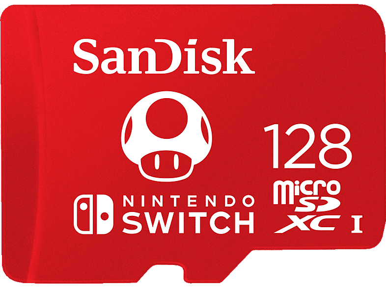 SANDISK microSDXC™, Speicherkarte für Nintendo Switch, 128 GB, Rot von SANDISK