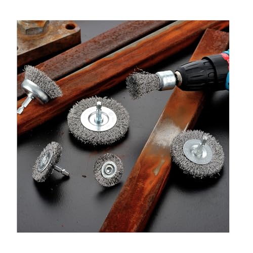 SANJIAN Drahtbürste für Bohrer-Set, 40-teilig, Bohrbürste zur Reinigung, Drahtradbürste mit 1/4-Zoll-Sechskantschaft, Topfbürste, Rostentferner für Metall, robuste Bohreraufsatz, Scheuerbürste SANJIAN Drahtbürste für Bohrer-Set, 40-teilig, Bohrbürste zur Reinigung, Drahtradbürste mit 1/4-Zoll-Sechskantschaft, Topfbürste, Rostentferner für Metall, robuste Bohreraufsatz, Scheuerbürste von SANJIAN
