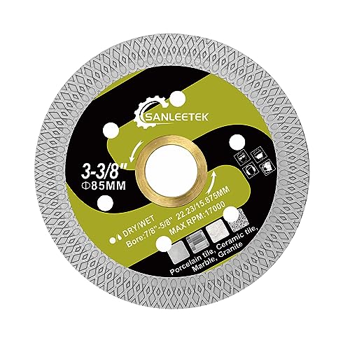 Diamant Trennscheibe für Fliesen 85mm - X Masche Diamantscheibe für Keramische Fliesen Porzellan Marmor Kunststein für Kreissäge SANLEETEK Diamant Trennscheibe für Fliesen 85mm - X Masche Diamantscheibe für Keramische Fliesen Porzellan Marmor Kunststein für Kreissäge SANLEETEK von SANLEETEK